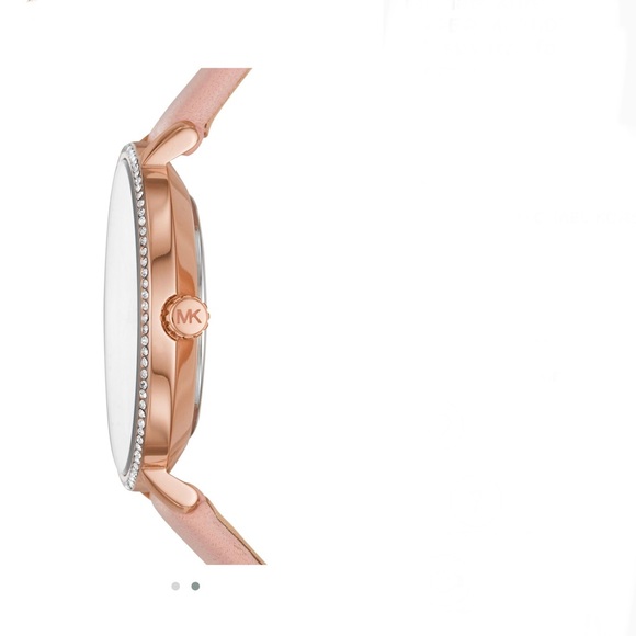 Michael Kors Women's Charley Three-Hand Rose Gold-Tone Alloy Watch MK2842 - Picture 3 of 10